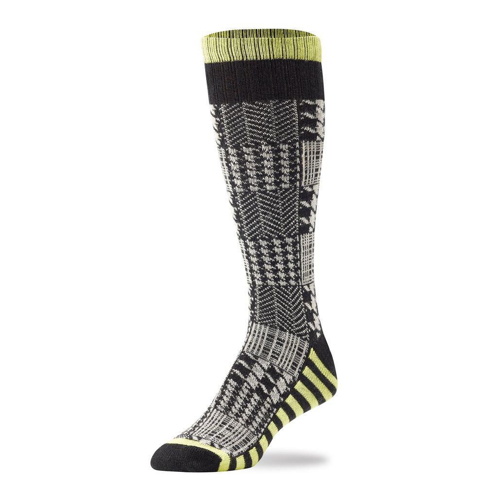 HUE X Aaron Potts Menswear Patch Wool Blend Crew Sock